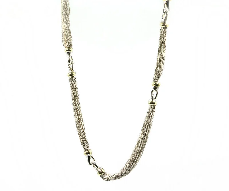 Oceanic tide necklaces -Tiffany & Co. Multi Strand Hook Necklace in Sterling