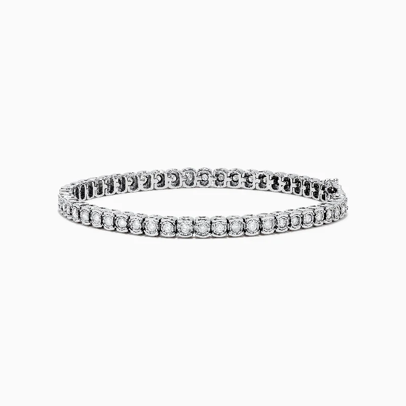 Ladies bohemian spirit bracelets -925 Sterling Silver Diamond Tennis Bracelet