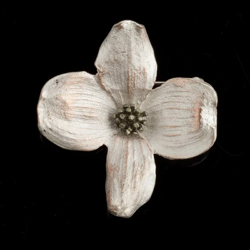 trendy minimalist brooch for ladies -Dogwood Brooch