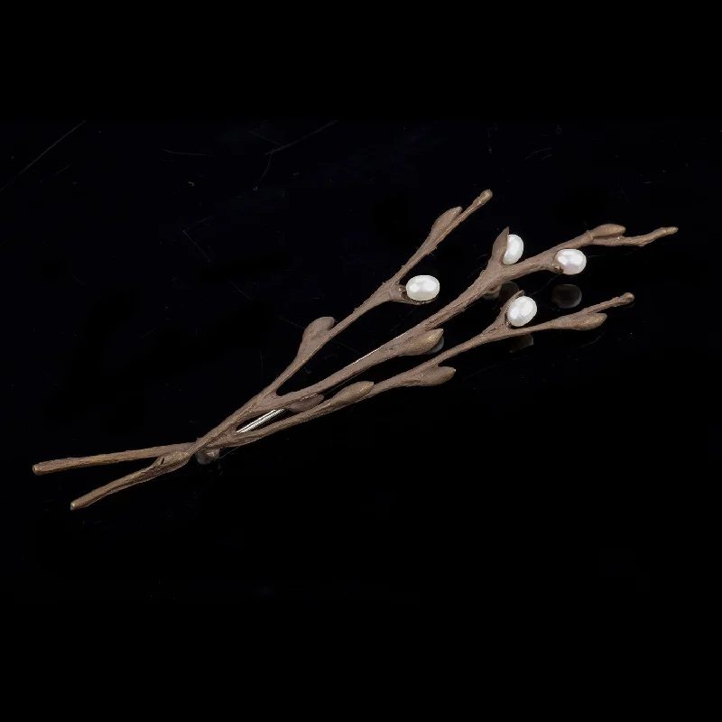 bohemian style brooch for women -Pussy Willow Brooch