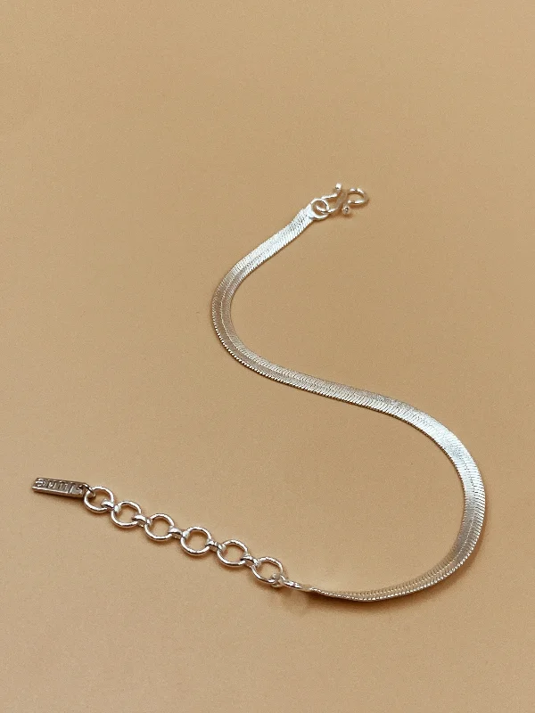 Ladies refined elegance bracelets -Viper Bracelet in Silver Tone