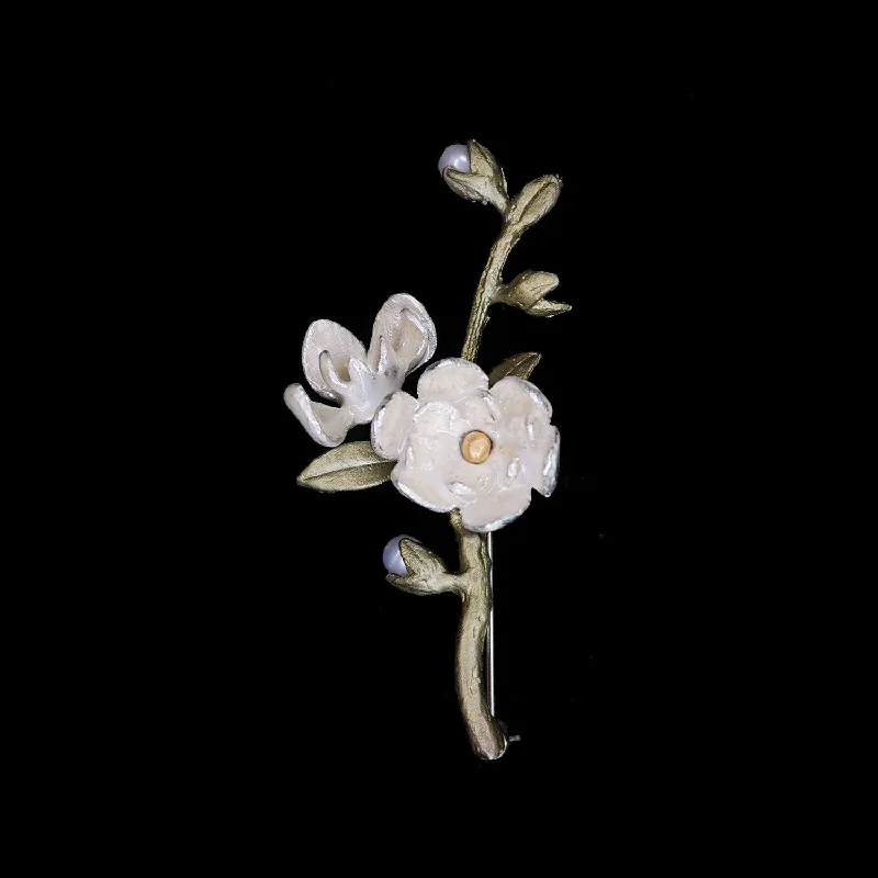 moon design brooch for women -Magnolia Brooch - Flower Statement