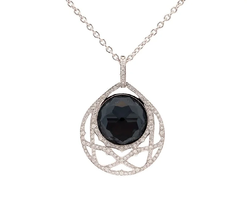 Off-center necklaces -Stephen Webster Crystal Haze and 2.00ctw Diamond Pendant Necklace in 18K