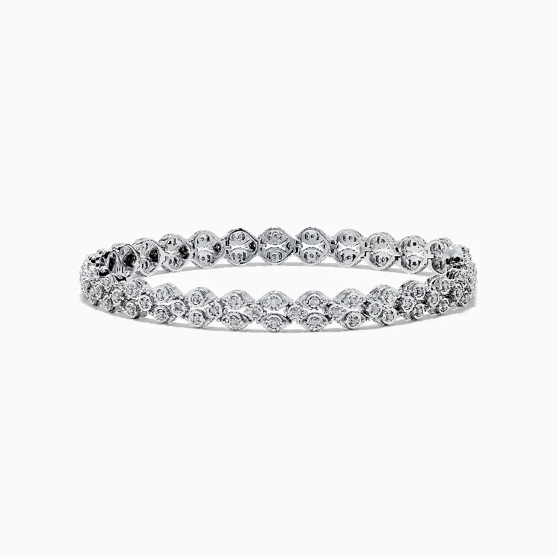 Ladies sparkling Swarovski bracelets -925 Sterling Silver Diamond Bracelet