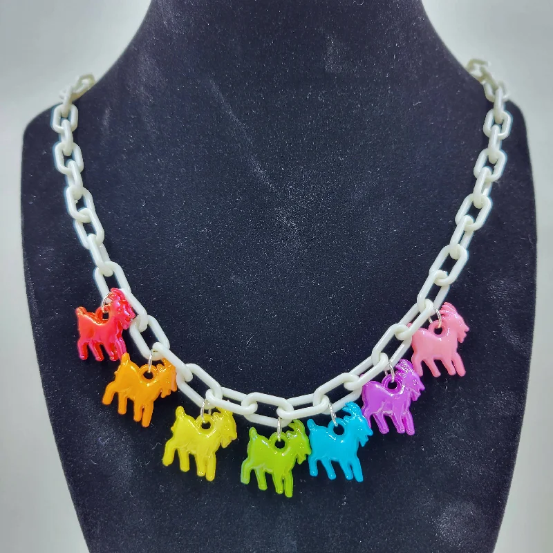 Cat paw necklaces -GOAT Rainbow Necklace