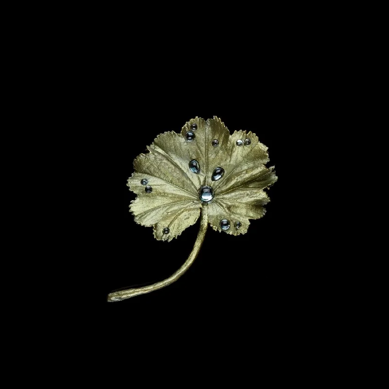 floral tassel brooch for women -Lady's Mantle Brooch