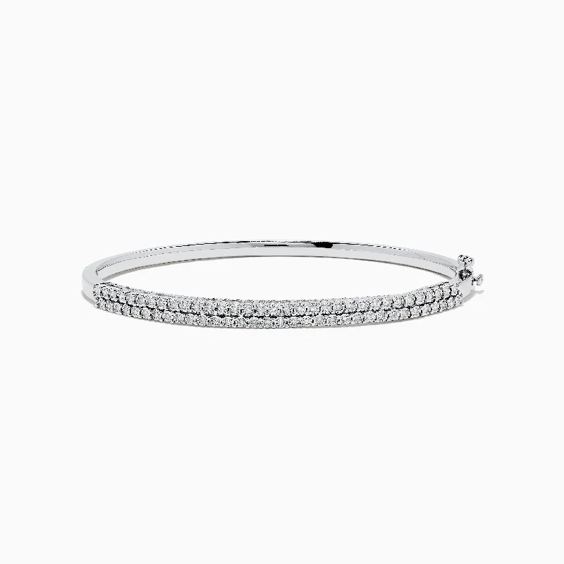 Ladies custom design bracelets -925 Sterling Silver Diamond Bangle