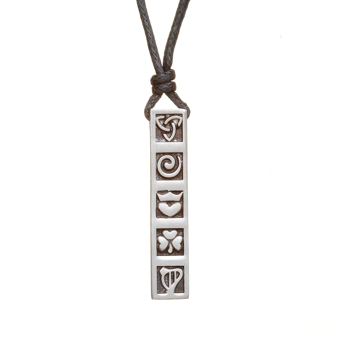 Natural wood necklaces -Mystery of Ireland Pewter Choker Necklace by Woods Celtic Jewellery