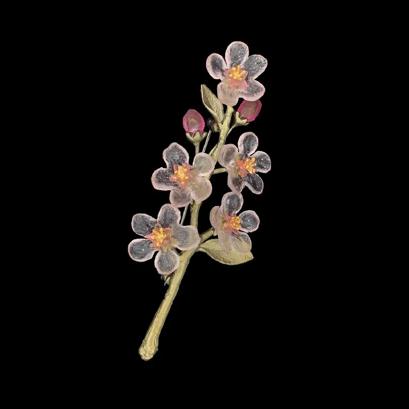 rope design brooch for women -Peach Blossom Brooch