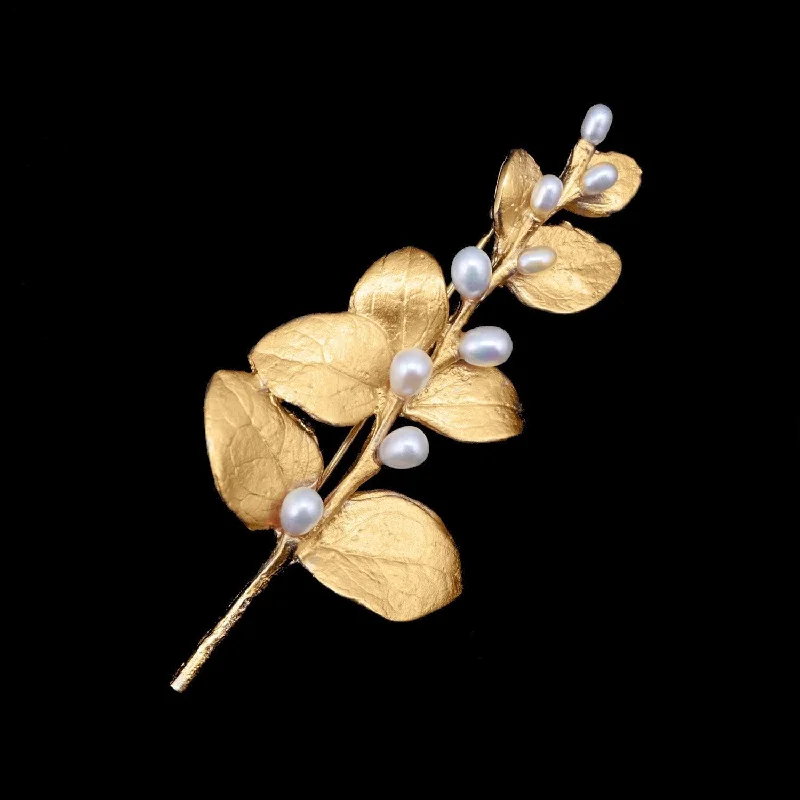 ladies white gold brooch elegant -Fine Irish Thorn Brooch