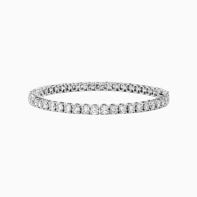 Ladies timeless grace bracelets -14K White Gold Diamond Tennis Bracelet, 9.00 TCW