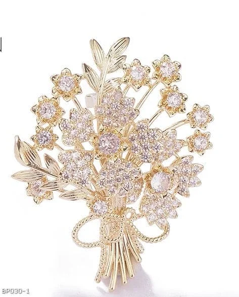 minimalist wave brooch for women -Luxury Super Sparkling Crystal Fortune Tree Brooch