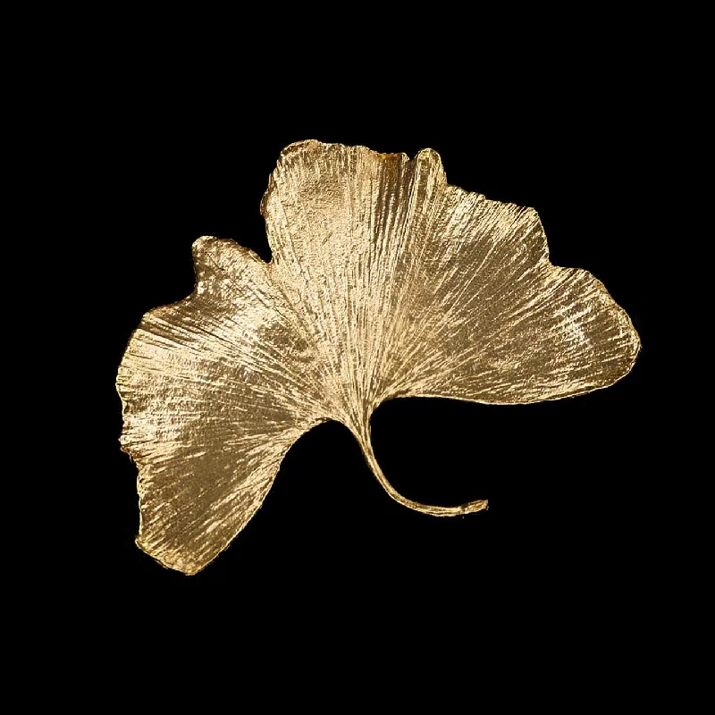 animal motif brooch for women -Fine Ginkgo Brooch