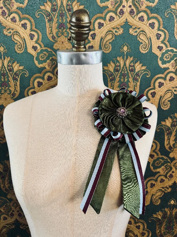 brooch for women with birthstones -Regalia Ribbon Brooch