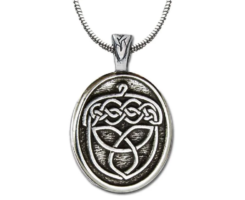 Butterfly wing necklaces -Celtic Acorn Pewter Pendant Necklace By Celtic Knotworks