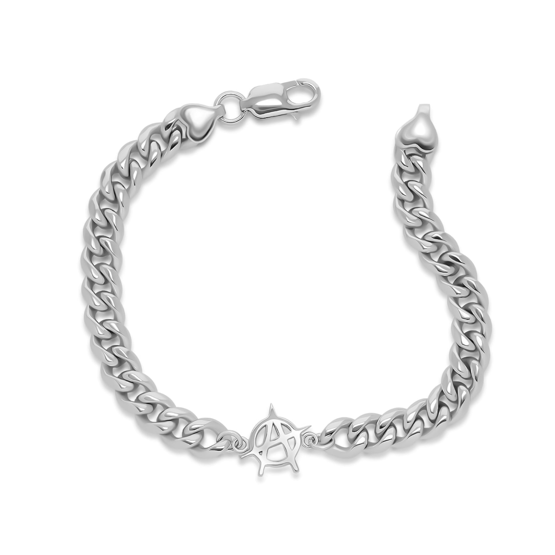 Ladies polished sheen bracelets -ANARCHY CUBAN BRACELET