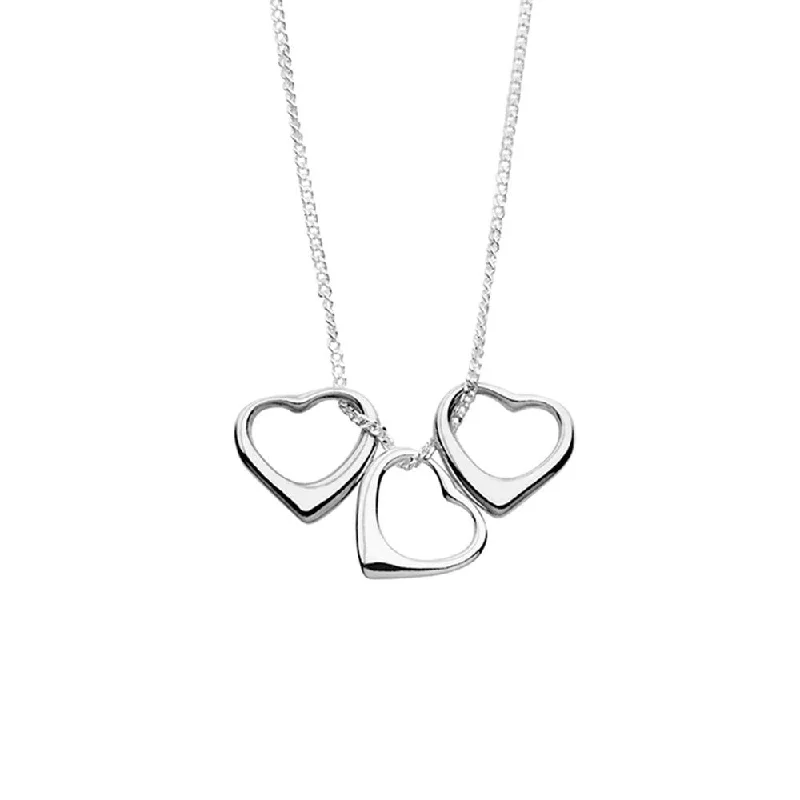 Fairy dust necklaces -Sterling Silver Necklace - Triple Heart*