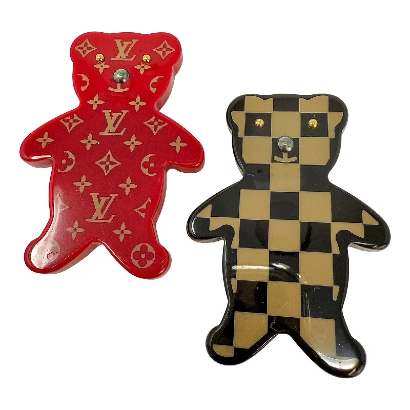 feather design brooch for women -Louis Vuitton Bear Brooch Set