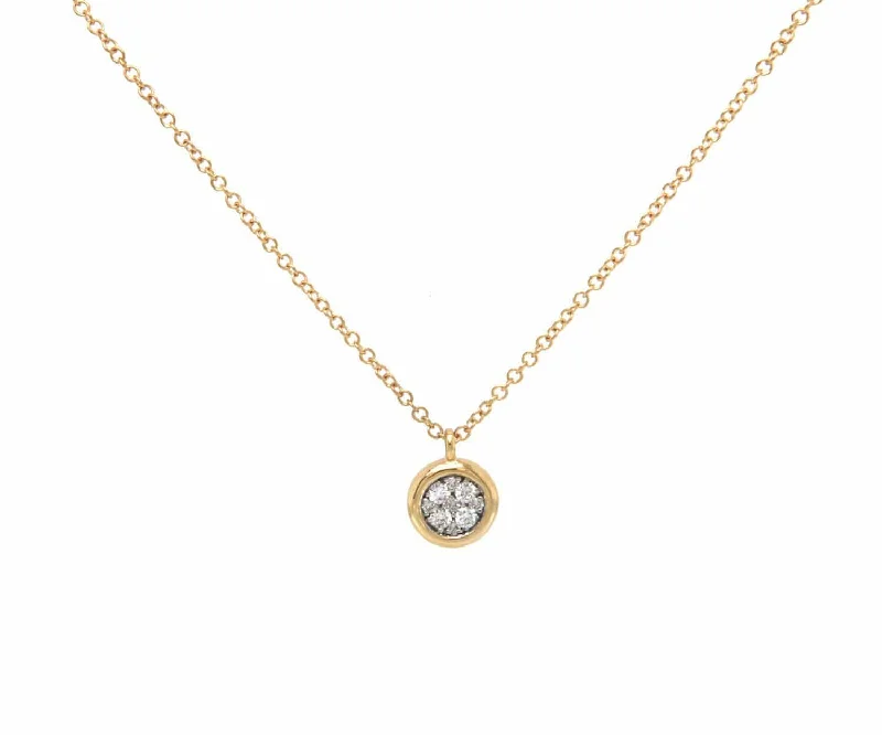 Star sign necklaces -New Gabriel & Co. 0.09ctw Pave Diamond Pendant Necklace in 14K