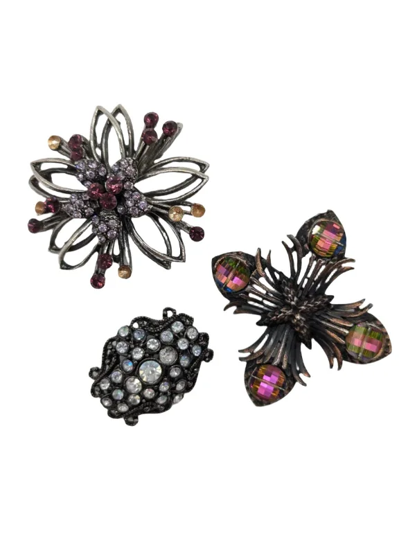 boho chic brooch for women -The Puccini Vintage Brooch Set