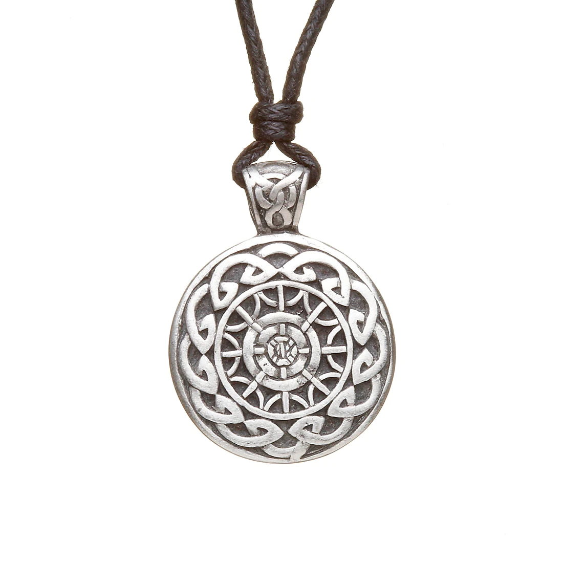 Colorful acrylic necklaces -Celtic Mandala Pewter Choker Necklace by Celtic Jewellery