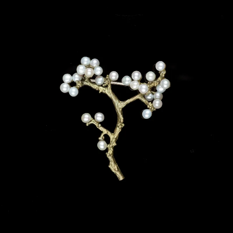 ladies gem brooch family themes -Ume Brooch