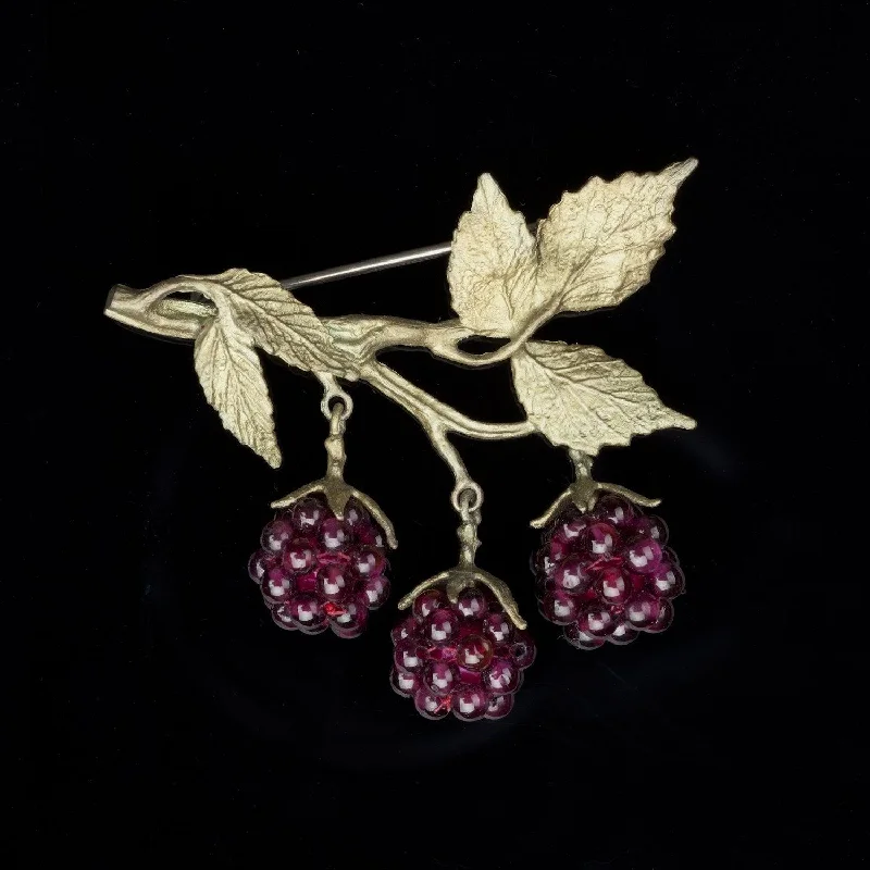 wave pattern brooch for women -Raspberry Brooch